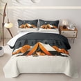thumbnail image 1 of Erosebridal Camping Tent Cartoon Cat Twin Quilt Set for Boys Girls,Adventure Theme Twin Coverlet Set Teens, 1 of 7