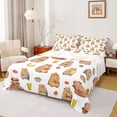 thumbnail image 1 of Erosebridal Capybara Lover Full Size Sheets,Cartoon Mouse Cute Orange Banana Bed Sheets For Girls Kids 4pcs, 1 of 6