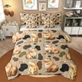 thumbnail image 1 of Erosebridal Capybara Print Kids Bedding Comforter Set, Brown Rustic Camo King Bedding Sets, Grey Reversible, 7 Pieces, 1 of 7