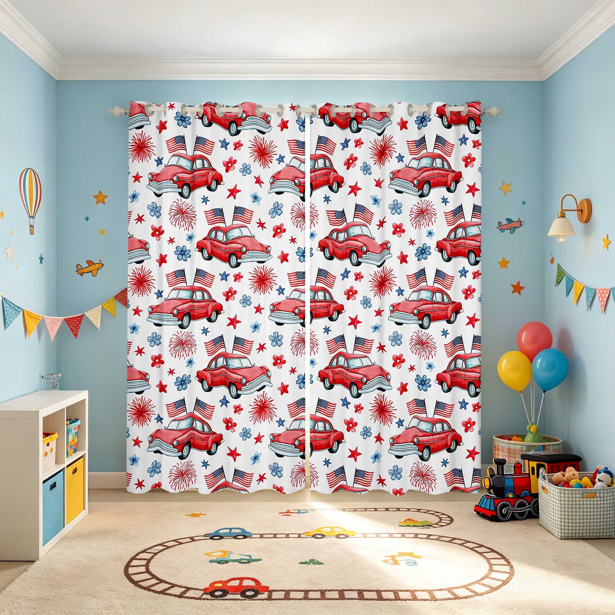 Erosebridal Car Blackout Curtains Set of 2 (38x54 Each), Fireworks ...