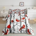 thumbnail image 1 of Erosebridal Cardinal Bird Bedding Sets Twin with Comforter, Birch Branches Duvet Insert, Microfiber, 1 of 6