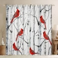 thumbnail image 1 of Erosebridal Cardinal Bird Curtains for Living Room (42x90), Botanical Birch 30%-50% Blackout Curtains Set of 2, Animal Theme Decor, 1 of 5