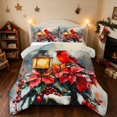 thumbnail image 1 of Manfei Cardinal King Size Comforter Sets Winter Comforters King Size, Turquoise White 3-Pieces 1 Comforter and 2 Pillowcases, Gray Reversible, 1 of 6