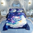 thumbnail image 1 of Erosebridal Cartoon Axolotl Comforter Kawaii Axolotl Comforter Set Galaxy Outer Space Bedding Set Queen Size Adults Cute Salamander Astronaut Purple Duvet Set Ultra Soft Room Decor Quilt Set, 1 of 7