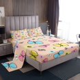 thumbnail image 1 of Erosebridal Cartoon Butterfly Bed Sheets Set Queen Size,Kawaii Cute Bedding Sets Queen Size,Lightweight Queen Sheet Sets,Cute Room Decorative,4-Piece, 1 of 7