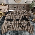 thumbnail image 1 of Erosebridal Cartoon Camping Car Full Size Comforter Sets 3 Pieces for Teens,Girls Boys Abstract Vintage Plants Texture Bedding Sets,Black Reversible,Microfiber Bedroom Decor, 1 of 6