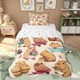 thumbnail image 1 of Erosebridal Cartoon Capybara Kids Twin Bedding, Funny Animals Duvet Cover Set, 2pcs, No Comforter, 1 of 5
