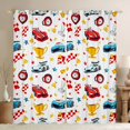 thumbnail image 1 of Erosebridal Cartoon Car Blackout Curtains, Trophy Curtains Pack of 2 (42x84 Each), White Blue, 1 of 5