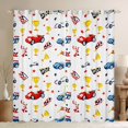 thumbnail image 1 of Erosebridal Cartoon Car Blackout Curtains, Trophy Window Curtains Pack of 2 (38x45 Each), White Red, 1 of 5