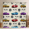 thumbnail image 1 of Erosebridal Cartoon Car Kitchen Curtains, Trophy Black Out Curtains Pack of 2 (42x63 Each), Cream Multi, 1 of 5