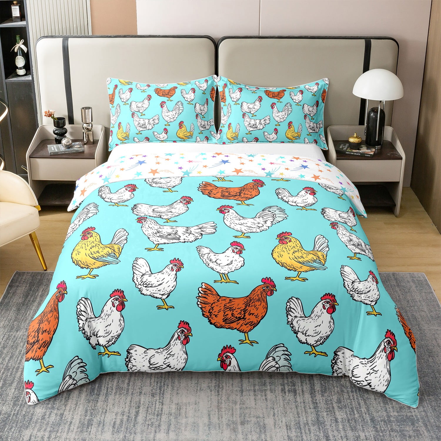 Funky Chicken Duvet Cover Set GFTOYC1804 main image 1