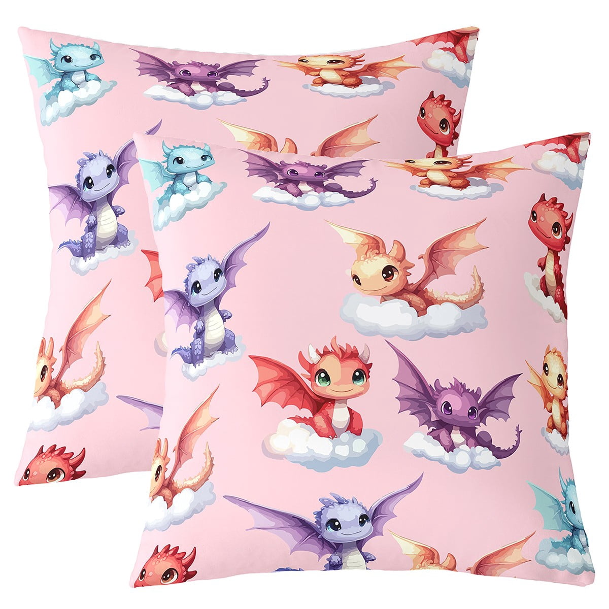 Erosebridal Cartoon Dragon Pillow Cases Set Of 2 Kawaii Wildlife erosebridal-cartoon-dragon-pillow-cases-set-of-2-kawaii-wildlife