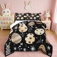 thumbnail image 1 of Erosebridal Cartoon Easter Eggs Full Size Comforter Sets,Funny Bunny Rabbit Bedding Sets For Kids Girls Reversible 3-Piece, 1 of 7