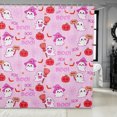 thumbnail image 1 of Erosebridal Cartoon Ghost Pumpkin Shower Curtain 72Wx72L,Happy Halloween Bathroom Curtain,Blush, 1 of 6
