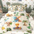 thumbnail image 1 of Erosebridal Cartoon Green Dinosaur Twin Bedding Sets for Kids, Cartoon K Letter Bedding Comforter Set, Polka Dots Reversible, 7pcs, 1 of 5