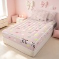 thumbnail image 1 of Erosebridal Cartoon Love Hearts Zipper Twin Comforter Sets with Fitted Sheet and 2 Pillowcases for Girls, Romantic Theme Zipper Bedding Set, Pink Reversible, 1 of 7