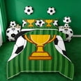 thumbnail image 1 of Erosebridal Cartoon Soccer Trophy Full Size Comforter Sets,Football Sport Games Bedding Sets For Kids,Reversible Black 3 Pieces, 1 of 7