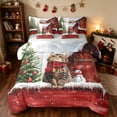 thumbnail image 1 of Manfei Cat King Bedding 7 Pieces Christmas King Bed in a Bag, Gray Green, Gray Reversible, 1 of 6