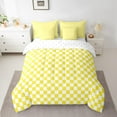 thumbnail image 1 of Erosebridal Check Plaid Bedding Sets Full Size, Geometric Comforter Sets with Sheets, Farmhouse Gingham Decor, 7pcs, 1 of 5