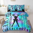 thumbnail image 1 of Erosebridal Cheerleader Bed in a Bag Twin size, Sport Player Bed Set, Teens Adult Reversible Bedding Twin Size, Lightweight Bedroom Decor, 7pcs, 1 of 4