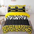 thumbnail image 1 of Erosebridal Cheetah Print Bed in a Bag King size, Rustic Animals Bed Set, Zebra Room Decor, Reversible, 1 of 5