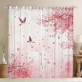 thumbnail image 1 of Erosebridal Cherry Blossom Curtains Pack of 2 (42Wx63L),Spring Garden 30%-50% Black Out Curtains,Sakura Room Decorative, 1 of 6