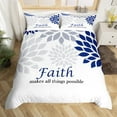 thumbnail image 1 of Erosebridal Chic Dahlia Duvet Cover Toddler,Plant Floral Bedding Sets Toddler Size,Inspirational Words Comforter Cover Toddler For Men Women,Super Cozy Room Decoration,2-Piece（No Comforter）, 1 of 7