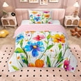 thumbnail image 1 of Erosebridal Chic Floral Twin Comforter Sets for Girls, Oil Painting Style Bedding Set, Pink Reversible, 2pcs, 1 of 6