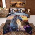 thumbnail image 1 of Erosebridal Chic Horse Queen Comforter Set, Garden Blossoms Bedding Comforter Set, 1 of 6