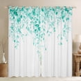 thumbnail image 1 of Erosebridal Chic Leaf Curtains Pack of 2 (42x84), Tropical Botanical 30%-50% Black Out Curtains, Eucalyptus Decor, 1 of 6