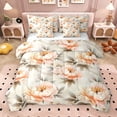 thumbnail image 1 of Erosebridal Chic Peony Flower Twin Bedding Sets for Girls, Retro Floral Bedding Comforter Set, Reversible, 7-Piece, 1 of 5