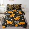thumbnail image 1 of Erosebridal Chicken Nuggets Bed in a Bag Full size,Cartoon Dinosaur Bed Set,Food Decor,Reversible,Lightweight,7-Piece, 1 of 6