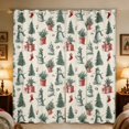 thumbnail image 1 of Manfei Christmas Tree Blackout Curtains Green Window Curtains Pack of 2 (38x45 Each), Olive Cream, 1 of 6