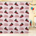 thumbnail image 1 of Erosebridal Christmas Truck Shower Curtain 72Wx84L, Christmas Tree Bathroom Shower Curtain, Pink Merry Christmas, 1 of 5