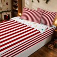 thumbnail image 1 of Erosebridal Christmas Zipper Queen Comforter Set with Fitted Sheet and 2 Pillowcases Pattern Zipper Bedding Set, Green White, Xmas Reversible, 1 of 7