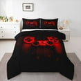 thumbnail image 1 of Erosebridal Classic 2-Piece Gamepad Black Red Comforter Bedding Sets, Twin, 1 of 7