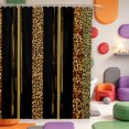 thumbnail image 1 of Erosebridal Classic Leopard Shower Curtain 72Wx84L,Brown Cheetah Print Bathroom Shower Curtain, 1 of 5