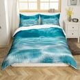 thumbnail image 1 of Erosebridal Coastal Underwater World Comforter Cover King, Sea Water Bedding King Size, Marine Theme Bedroom Decoration, Reversible 3 Pieces (No Comforter), 1 of 7