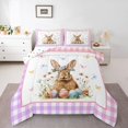 thumbnail image 1 of Erosebridal Colorful Butterflies Flowers Full Size Comforter Sets 3 Pieces For Children,Kids Easter Rabbits Eggs Bedding Sets,Luxury Bedroom Decor, 1 of 7