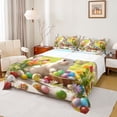 thumbnail image 1 of Erosebridal Colorful Easter Eggs Queen Sheet Sets,Watercolor Blossom Tulip Cute Flowers Kids Bed Set For Girls 4pcs, 1 of 6