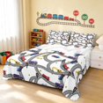 thumbnail image 1 of Erosebridal Construction Site Queen Sheets, Excavator Queen Sheet Sets, White Road Map 4pcs (1 Flat Sheet, 1 Fitted Sheet and 2 Pillowcases), 1 of 6