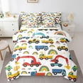 thumbnail image 1 of Erosebridal Construction Truck Bedding Sets, Cartoon Car Comforter Sets with Sheets, Rainbow Reversible Bed Sheets Set, Ultra Soft Bedroom Decor, 7-Piece, 1 of 6