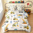 thumbnail image 1 of Erosebridal Construction Vehicle Twin Bedding, Truck Bedding Comforter Set, Construction Vehicles, Gray Reversible 7-Piece, 1 of 6