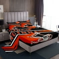 thumbnail image 1 of Erosebridal Football City Cincinnati Bed Sheets Set Queen Size,Ball Gamer Bedding Sets Queen Size,Teen Bedroom Decor,Ultra Soft,4 Pieces, 1 of 7