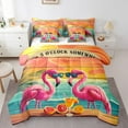 thumbnail image 1 of Erosebridal Couple Flamingo Bedding Full Size, Tropical Ocean Bedding Sets Full Size, Lake House Reversible Comforter Sets with Sheets, Ultra Soft Bedroom Decor, 7 Pieces, 1 of 4