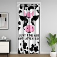 thumbnail image 1 of Erosebridal Cow Print Door Curtain,Kawaii Cowgirl Blackout Curtain,Black White Cow Door Drape,Western Farmhouse Room Divider Curtain for Hallway,34x80 inch, 1 of 5