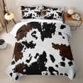 thumbnail image 1 of Erosebridal Cowhide Hide Twin Quilt Set,Irregular Spot Twin Coverlet Set For Boys,2pcs, 1 of 7
