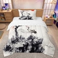 thumbnail image 1 of Erosebridal Crane Flower Kids Twin Comforter Sets, Retro Ink Printing Bedding Set, 2pcs, 1 of 6