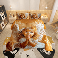thumbnail image 1 of Erosebridal Cute Angel Comforter Sets Twin Size , Fairy Wings Comforters & Duvets, Orange Super Cozy 2-Piece, 1 of 8