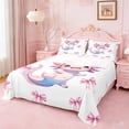 thumbnail image 1 of Erosebridal Cute Axolotl Bed Sheets For Kids,Pink Girly Bow King Sheets For Girls 4pcs, 1 of 6